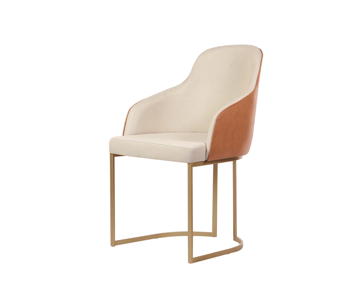 Cadeiras Albany - Dourado c/ opções de tecidos