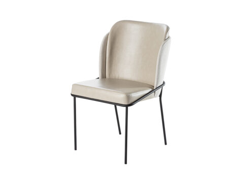 Cadeira Cristal - Pé metal c/ opções de cores