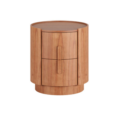mesa-de-cabeceira-redonda-2-gavetas-laminado-natural-design-moderno