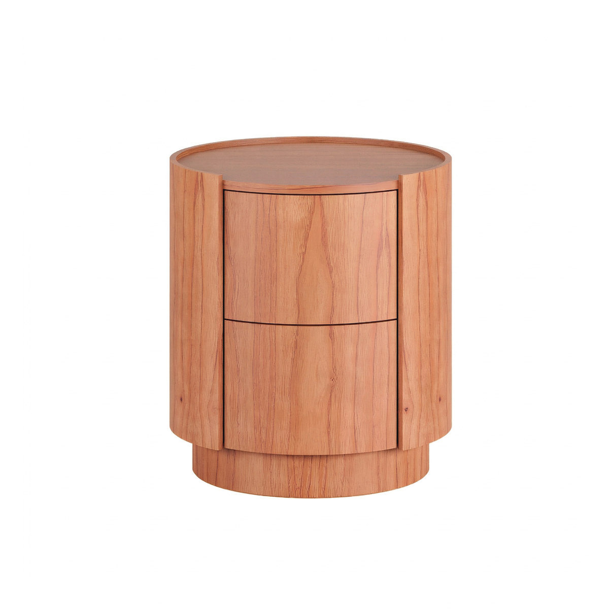 mesa-de-cabeceira-redonda-2-gavetas-laminado-natural-design-moderno-push