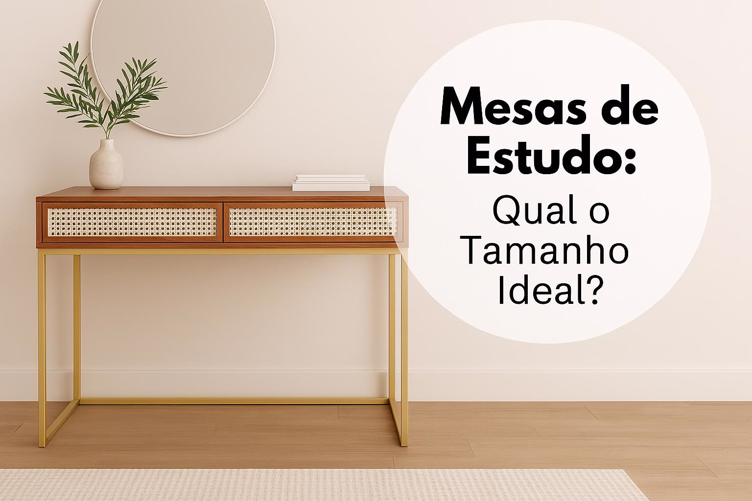 Mesa Estudo Tamanho Ideal