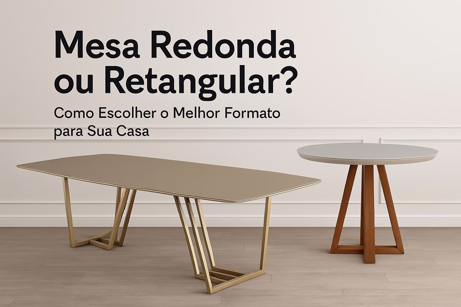 Mesa Redonda Retangular