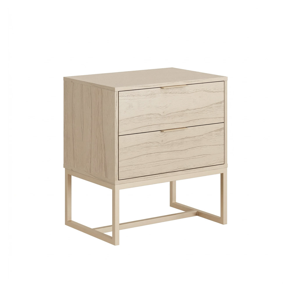 Criado-mudo-iron-2-gavetas-laminado-natural-moderno-champanhe