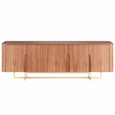 Buffet Flow 220 x 45 x 75cm - Lâmina de Carvalho Natural