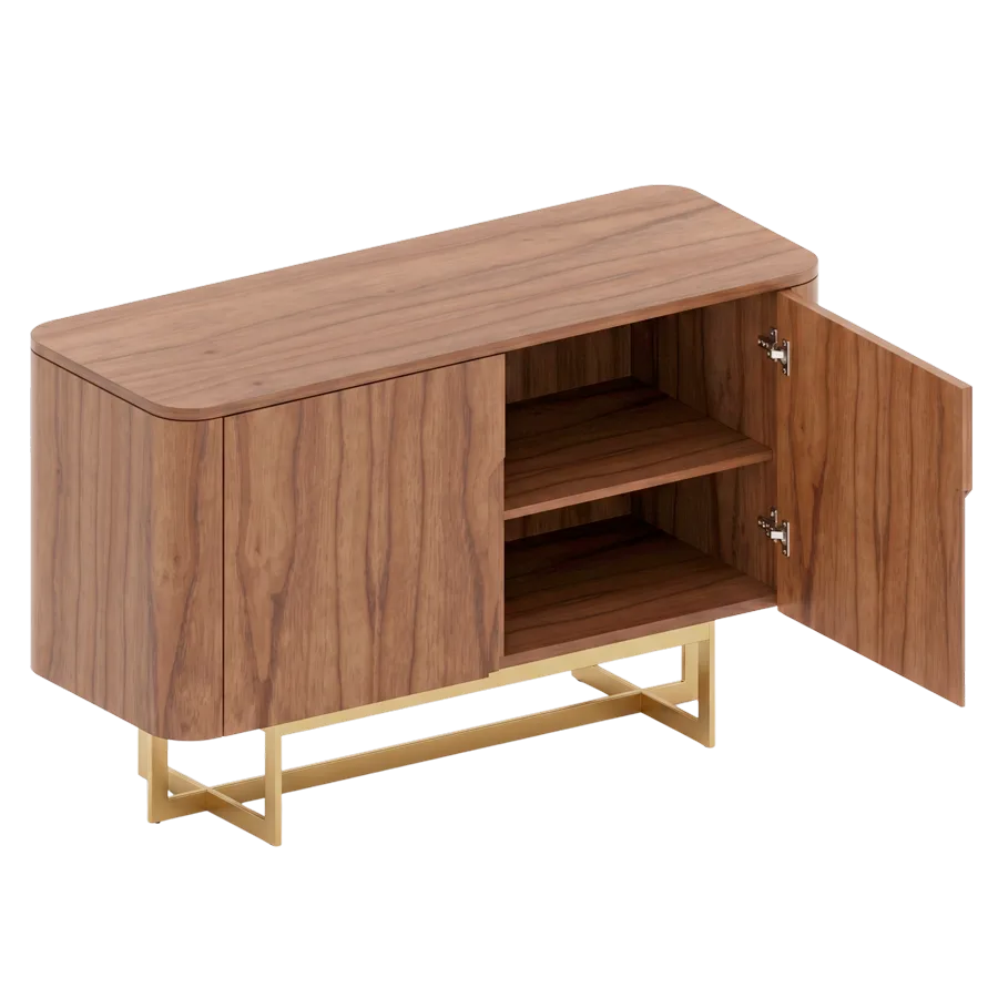 Buffet Flow 120 x 45 x 75cm – Lâmina de Madeira Carvalho Natural