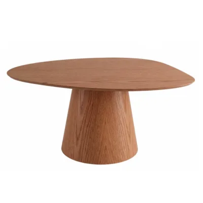 Mesa de Jantar Cone Orgânica - Lâmina de Carvalho Natural