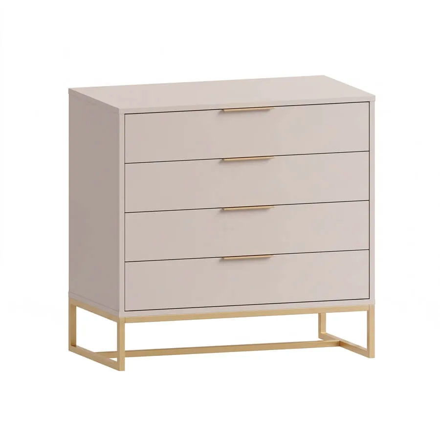 Cômoda Iron 4 Gavetas 90 x 50 x 88cm - Laqueada - Imagem 3