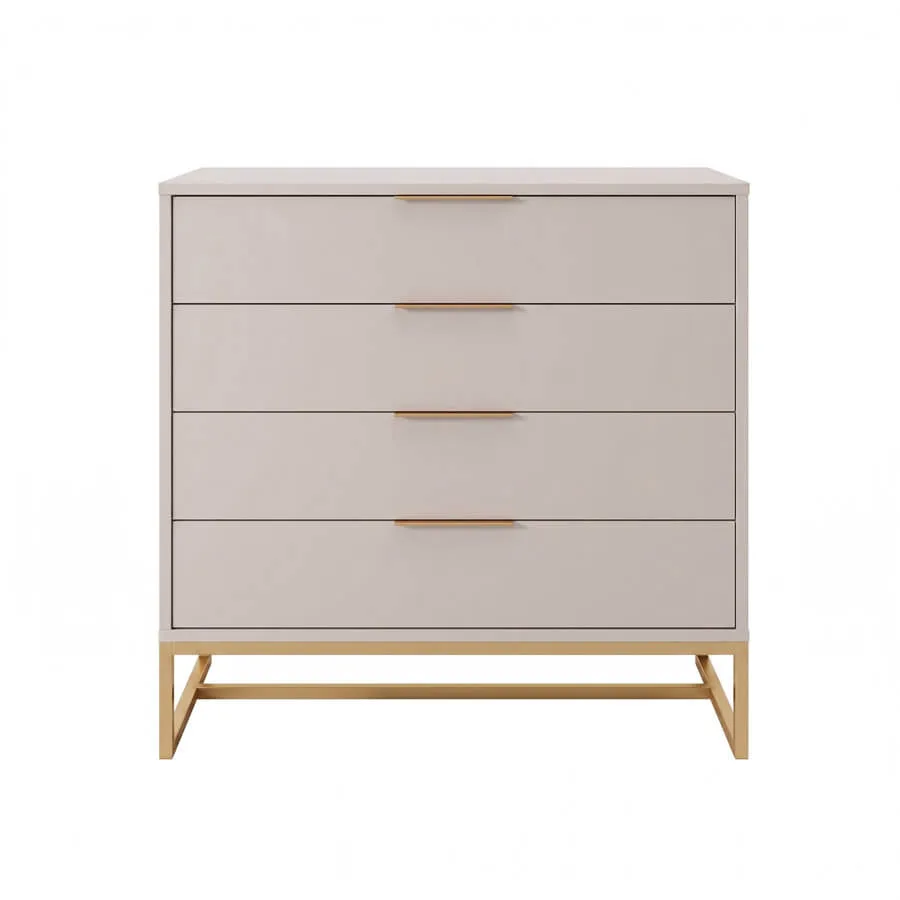 Cômoda Iron 4 Gavetas 90 x 50 x 88cm - Laqueada