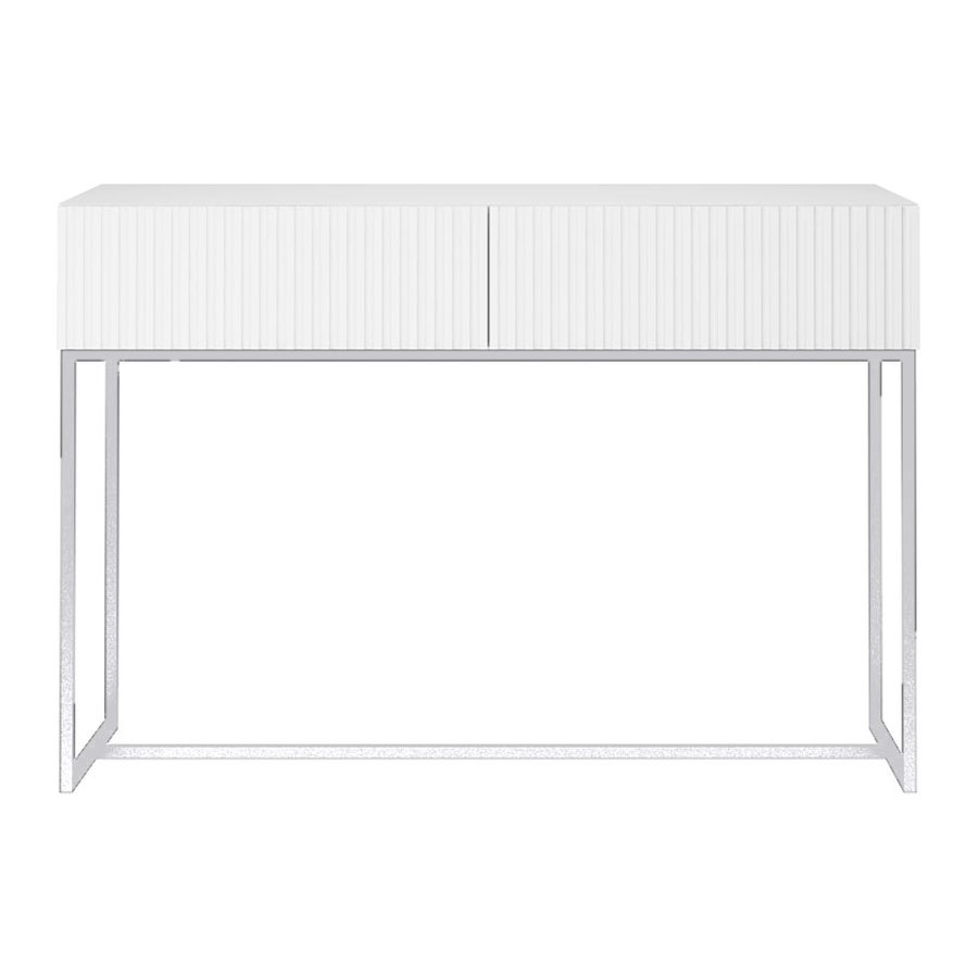 Aparador Friso 2 gavetas 110cm - Branco - Branco