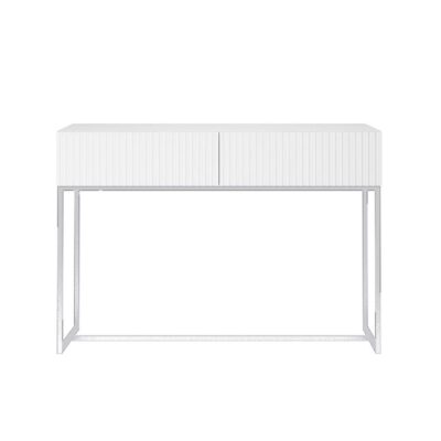 Aparador Friso 2 gavetas 110cm - Branco - Branco