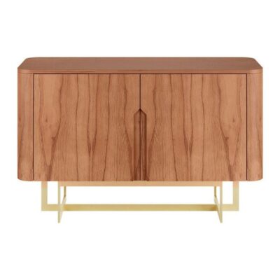 Buffet Flow 120cm - Castanho - Champanhe