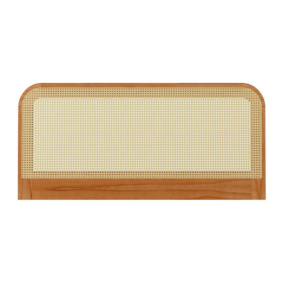 Cabeceira Sevilha Curvada c/ Palha Indiana 140 x 65cm - Natural