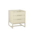 Mesa de Cabeceira Classic 3 gavetas 50cm - Frapê - Frapê