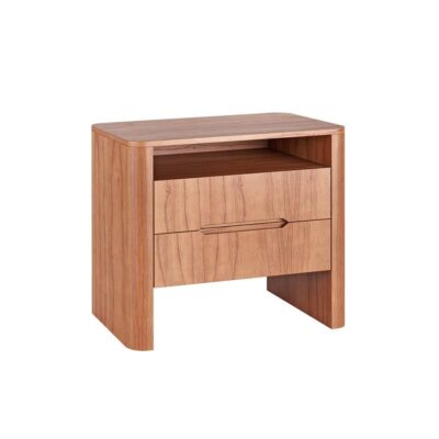 Mesa de Cabeceira Flow com Nicho - Castanho