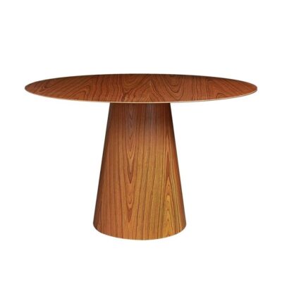 Mesa de Jantar Cone Redonda 120cm - Castanho