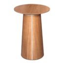 Mesa Lateral Cone Redonda 53cm - Castanho - Champanhe