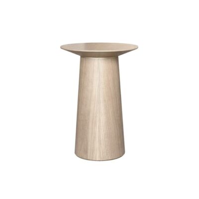 Mesa Lateral Cone Redonda 53cm - Champanhe - Champanhe