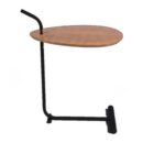 Mesa Lateral Orgânica Elipse - Castanho - Preto