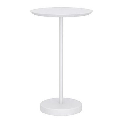 Mesa Lateral Redonda Iris 50cm - Branco