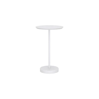 Mesa Lateral Redonda Iris 50cm - Branco