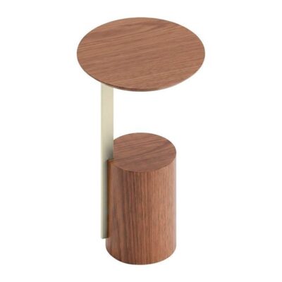 Mesa Lateral Redonda Sevilha 63cm - Castanho - Frapê