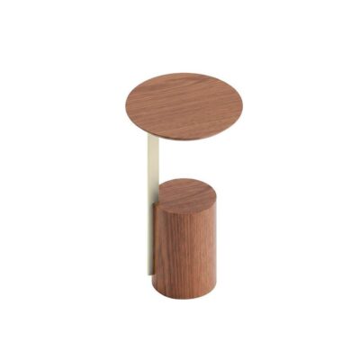 Mesa Lateral Redonda Sevilha 63cm - Castanho - Frapê