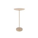 Mesa Lateral Redonda Wood 63cm - Champanhe - Champanhe a pronta entrega