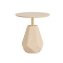 Mesa Lateral Rock 56cm - Champanhe - Dourado