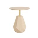 Mesa Lateral Rock 62cm - Champanhe - Dourado