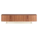 Rack Flow 4 portas 220cm - Castanho - Champanhe