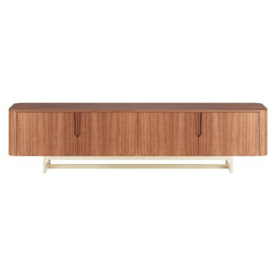 Rack Flow 4 portas 220cm - Castanho - Champanhe
