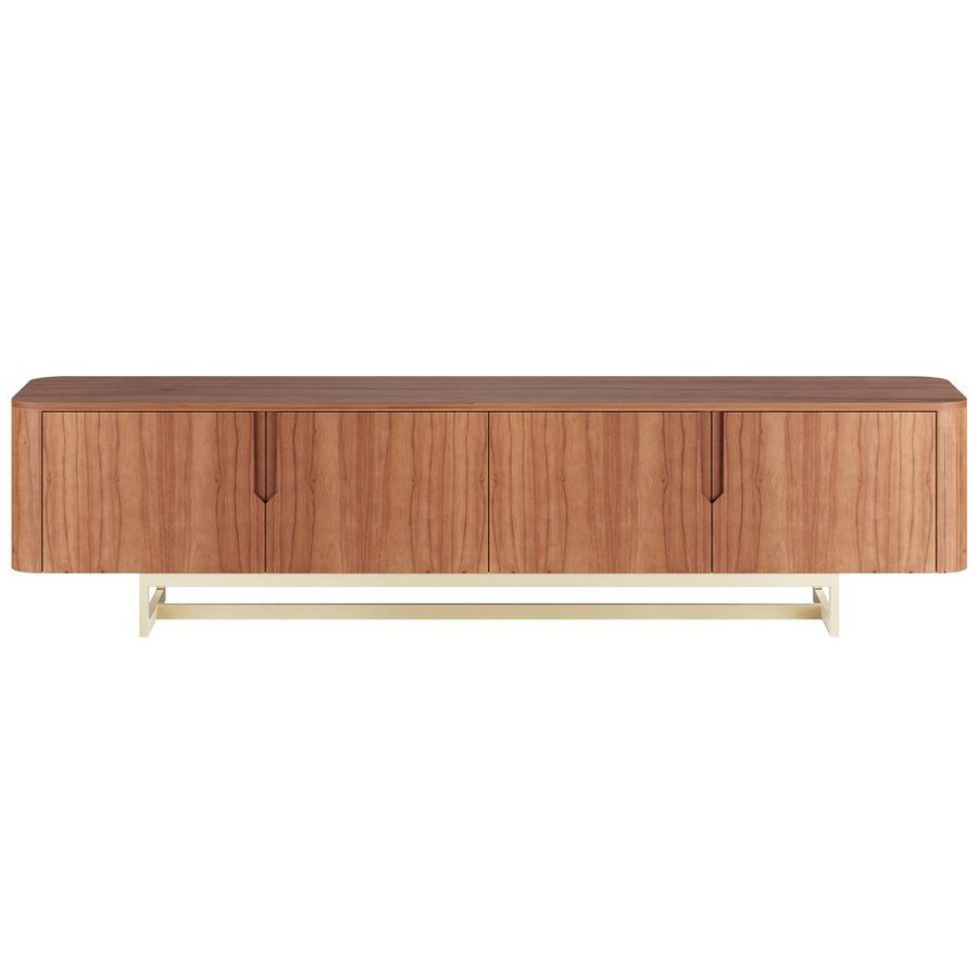 Rack Flow 4 portas 220cm - Castanho - Champanhe